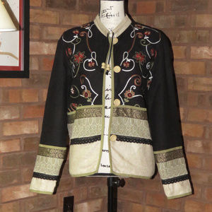COLDWATER CREEK Embroidered Jacket - NWOT - Size S